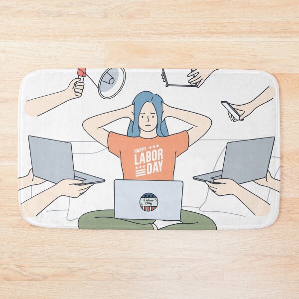 Item preview, International Workers Day, Stressed Employee designed and sold by murahbanget.