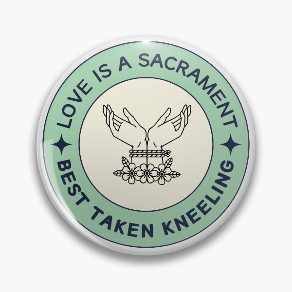Item preview, Dark Romance Oscar Wilde Quote: Love is a sacrament best taken kneeling  designed and sold by MysteriesBooks.