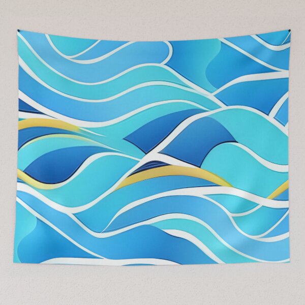 Item preview, Abstract Ocean Waves designed and sold by calibrit.