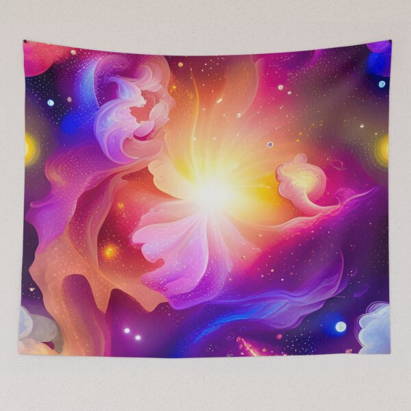 Item preview, Vibrant Galactic Gas Cloud Formations Pattern designed and sold by WitchyWare.
