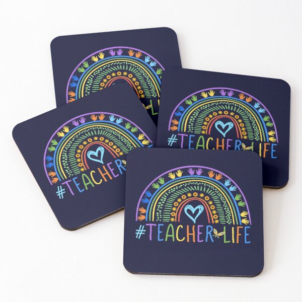 Item preview, Little Hands Teacher Life Colorful Rainbow designed and sold by Dibble Dabble Designs.