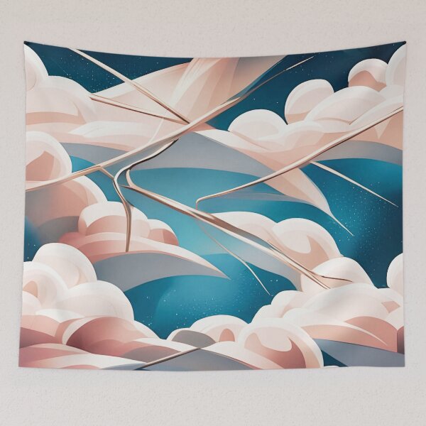 Item preview, Cracked Cloudy Sky Abstract Pattern designed and sold by WitchyWare.