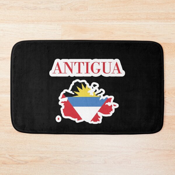 Item preview, Map of Antigua with Antiguan Flag designed and sold by obedtheartist.