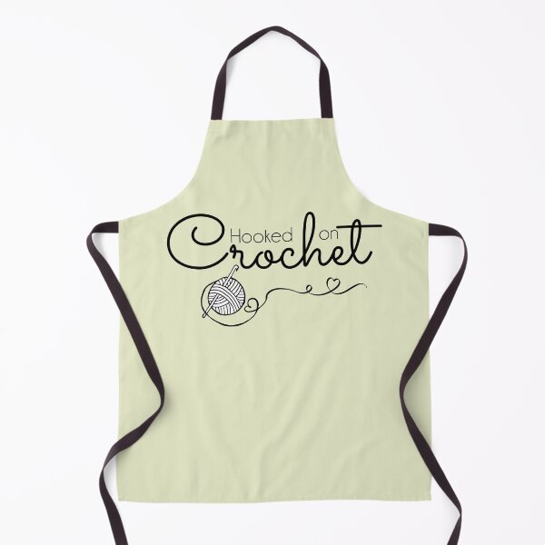 Item preview, Hooked on Crochet - black text designed and sold by aliveinmiddle.