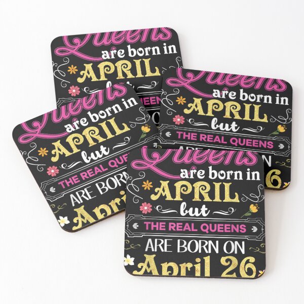 Item preview, Queens Are Born In April But The Real On 26 26th Birthday T-Shirt designed and sold by RosalynnShacke.