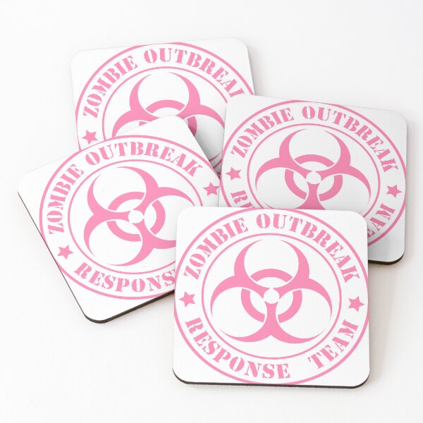 Item preview, Zombie Outbreak Response Team Sticker - Pink designed and sold by jwlcc.