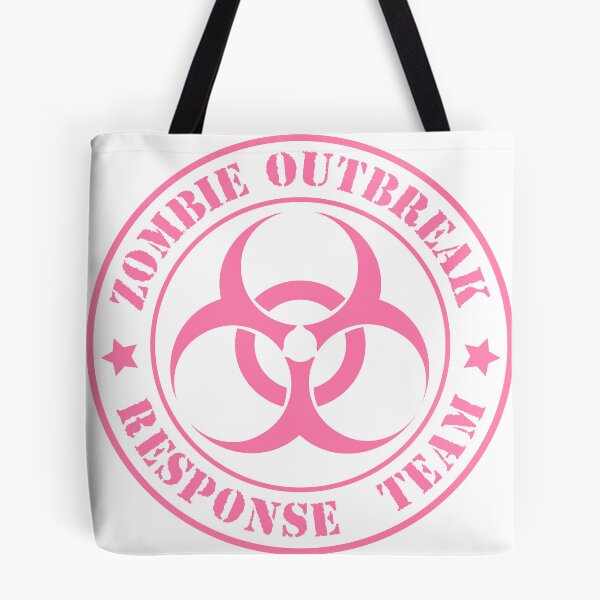 Item preview, Zombie Outbreak Response Team Sticker - Pink designed and sold by jwlcc.