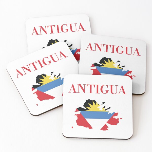 Item preview, Map of Antigua with flag design designed and sold by obedtheartist.