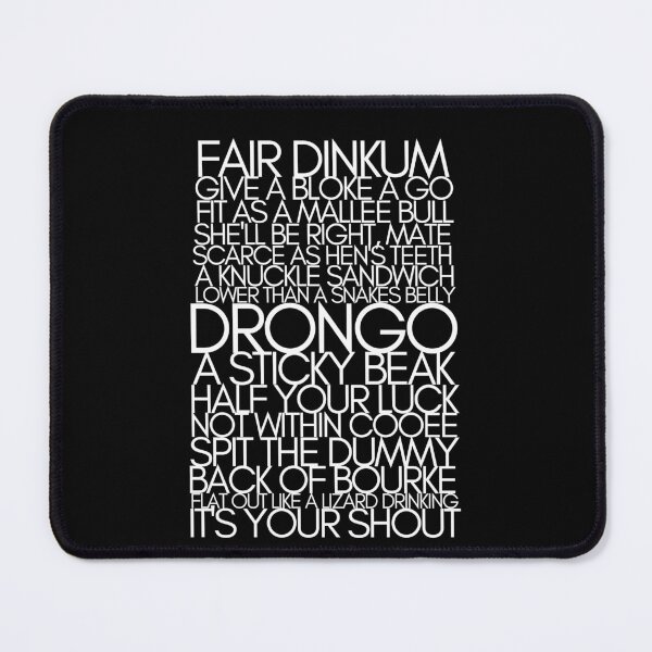 Item preview, Amusing Aussie Slang Word Art designed and sold by StickeryPickery.