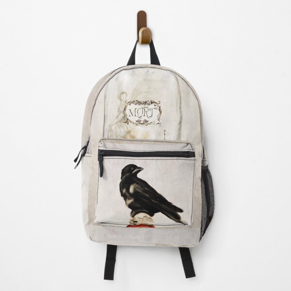 Item preview, Dark Academia Aesthetic Watercolor Momento Mori Gothic Cloche Raven Weeping Angel Raven Mushroom designed and sold by Monica Laipple.