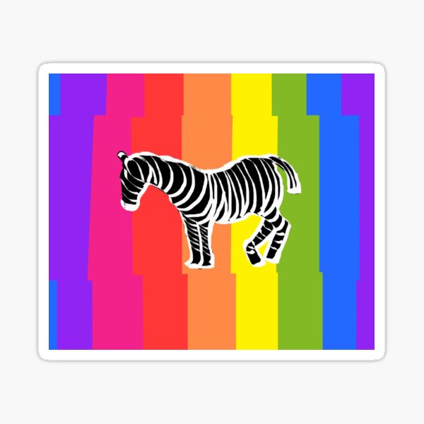Item preview, Rainbow Zebra Pride designed and sold by AmgineArt.