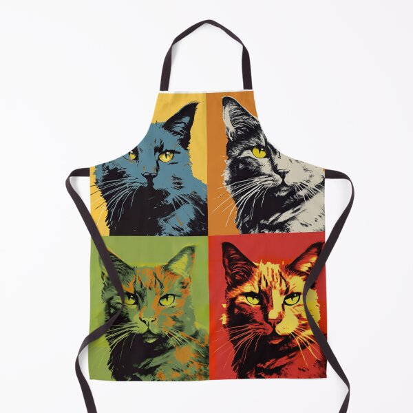 Item preview, Nine Lives in Technicolor Warhol Style Cats designed and sold by GMMDESIGNS21.