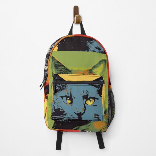 Item preview, Nine Lives in Technicolor Warhol Style Cats designed and sold by GMMDESIGNS21.