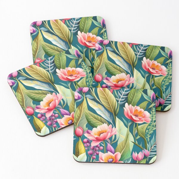 Item preview, Seamless Vibrant Floral Watercolors Pattern designed and sold by WitchyWare.