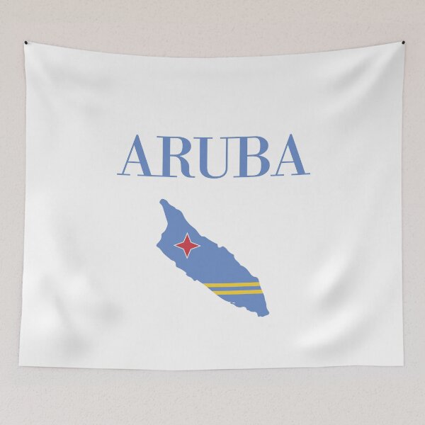 Item preview,  Map of Aruba with flag design designed and sold by obedtheartist.