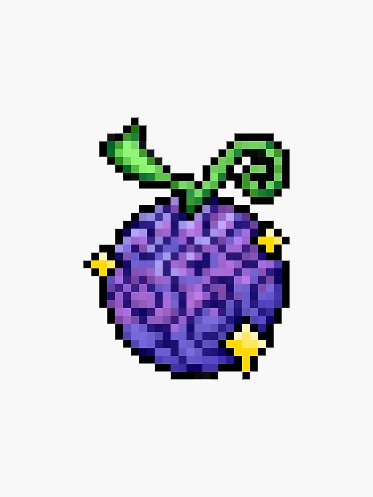 One Piece Ace Devil Fruit Pixel Art (Mera Mera) Sticker for Sale by  SnailKisses