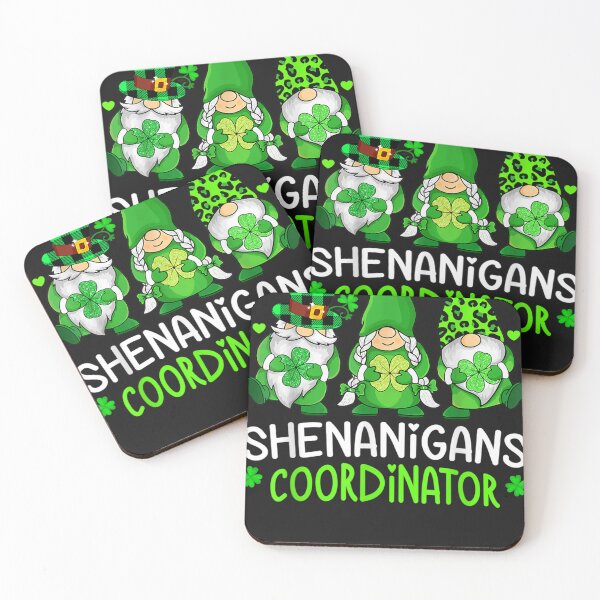 Item preview, Shenanigans Coordinator St Patricks Day Gnome Irish Shamrock T-Shirt designed and sold by CallieChangd.