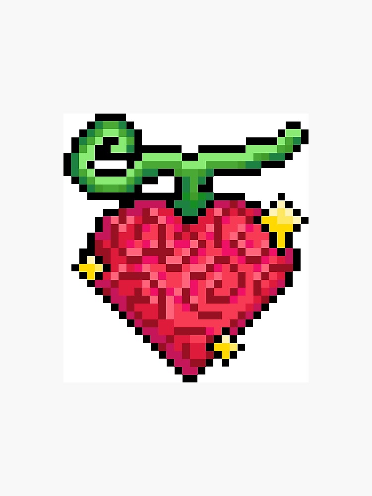 So I tried doing pixel art, should I do other fruits? : r/OnePiece