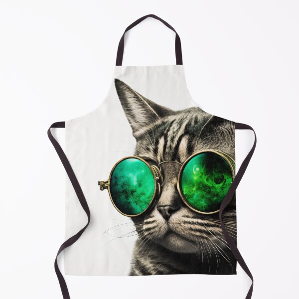 Item preview, Cool Cat: Green and Stylish designed and sold by AInspiredCO.