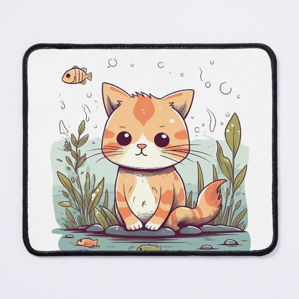 Item preview, Kitten Dreaming of Fish! designed and sold by GMMDESIGNS21.