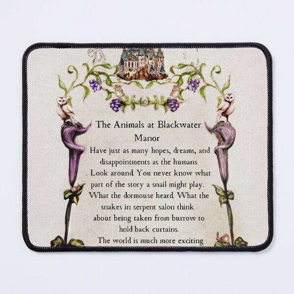 Item preview, Animals for Blackwater Animal Illuminated Manuscript Page Castle, foxes, snails, frogs, berries, barn owls, and mice designed and sold by Monica Laipple.