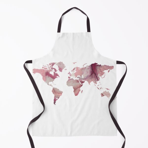 Item preview, World Map - Pink Marble designed and sold by Talia Faigen.