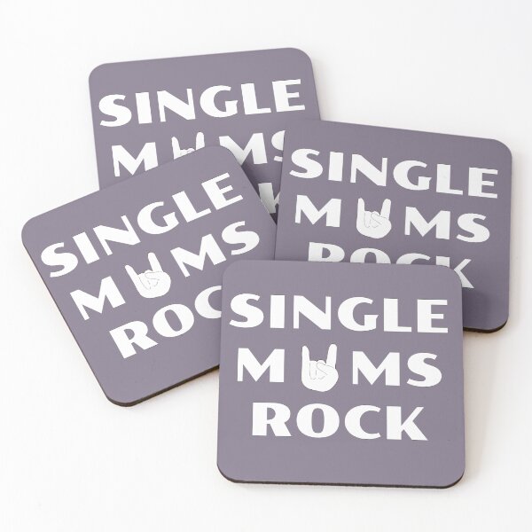 Item preview, Single Mums Rock Emoji Slogan designed and sold by Drawn By Hand Designs.