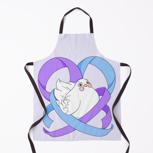 Item preview, [Lavender variant] Borb with ME + FM Awareness Ribbons designed and sold by operamariposa.