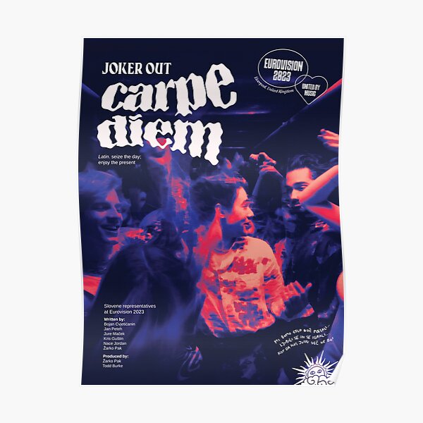 Joker Out - Carpe Diem (Slovénie, Eurovision 2023) Poster