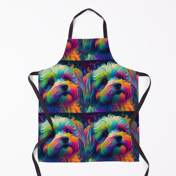 Item preview, small multicolored puppy designed and sold by AlmaBrillante.
