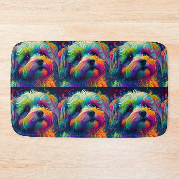 Item preview, small multicolored puppy designed and sold by AlmaBrillante.
