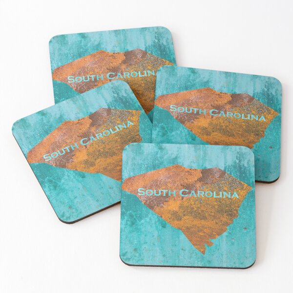 Item preview, South Carolina Rust on Teal designed and sold by Elisabeth Lucas.
