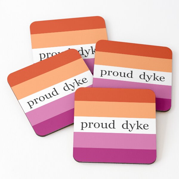 Item preview, Proud Dyke / Simplified Lesbian Pride Flag designed and sold by MaddieMade.