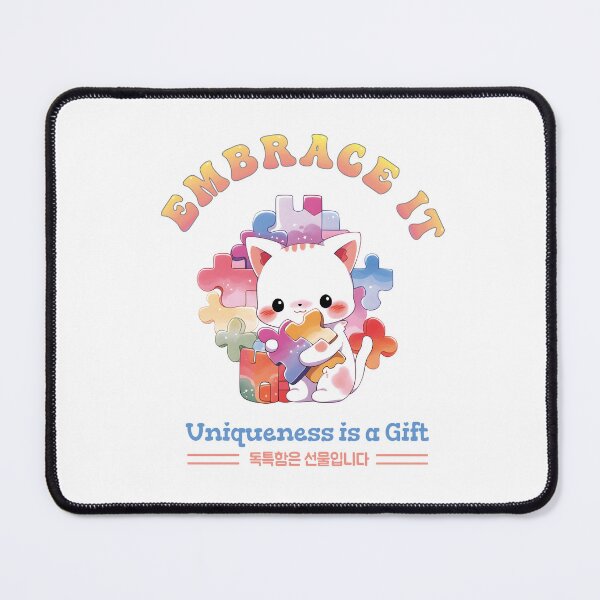 Item preview, Autism quotes with Korean hangul, Kawaii Autism awareness gifts for kids and autistic families designed and sold by koreandesign.