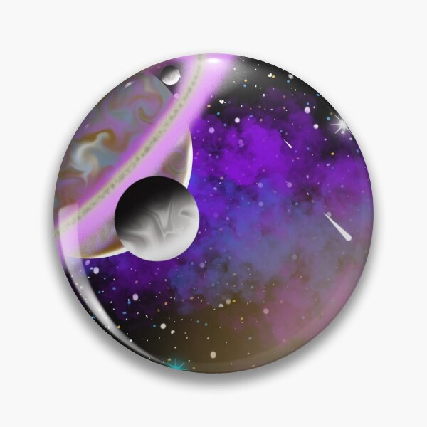 Item preview, Purple ringed planet and it’s 7 moons designed and sold by Big-Dave-4967.