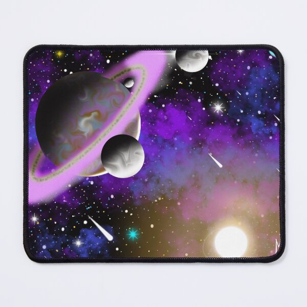 Item preview, Purple ringed planet and it’s 7 moons designed and sold by Big-Dave-4967.