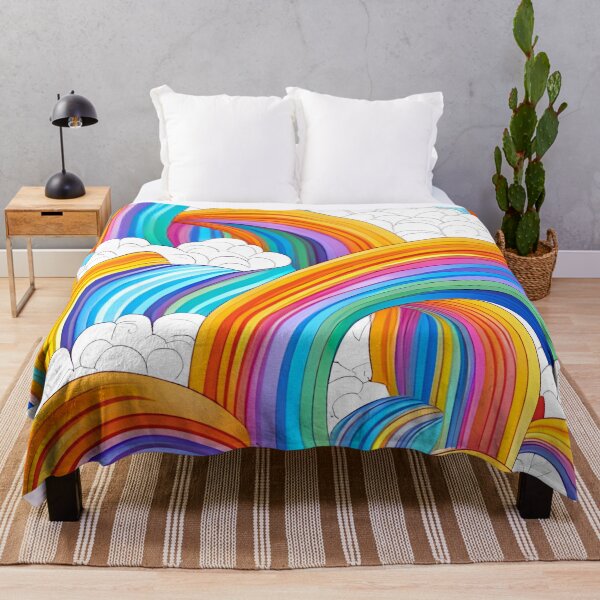 Item preview, Abstract Rainbow and Clouds Pattern designed and sold by WitchyWare.