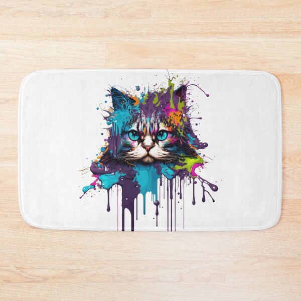Item preview, Rag doll Cat splatter drip paint designed and sold by mrrenken.