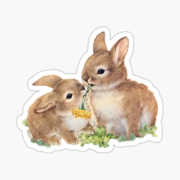 Coquette Rabbit Sticker ? Sticker by preciousdesignz