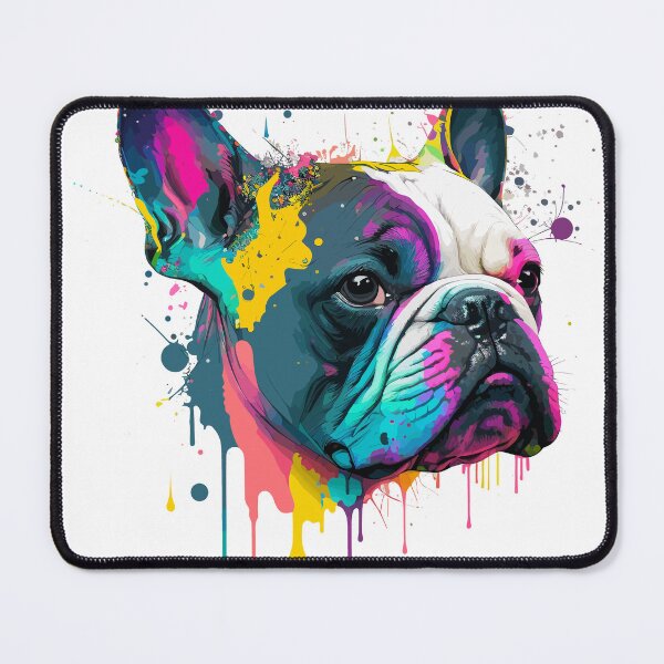 Item preview, French Bulldog splatter drippy paint vector designed and sold by mrrenken.