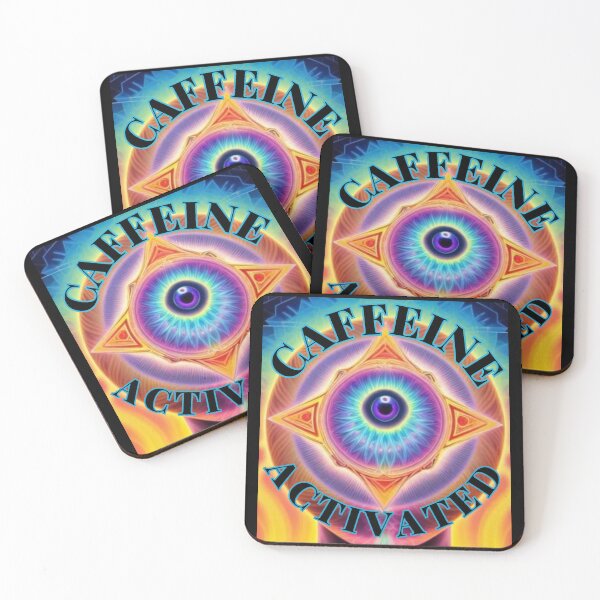 Item preview, Caffeine activated third eye coffee drinker graphics designed and sold by PerkyParakeet.