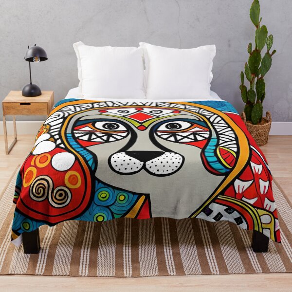Item preview, Whimsical Canine Creations in Madhubani dog designed and sold by DogBook.