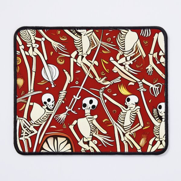 Item preview, Funky Abstract Dancing Bones Pattern designed and sold by WitchyWare.