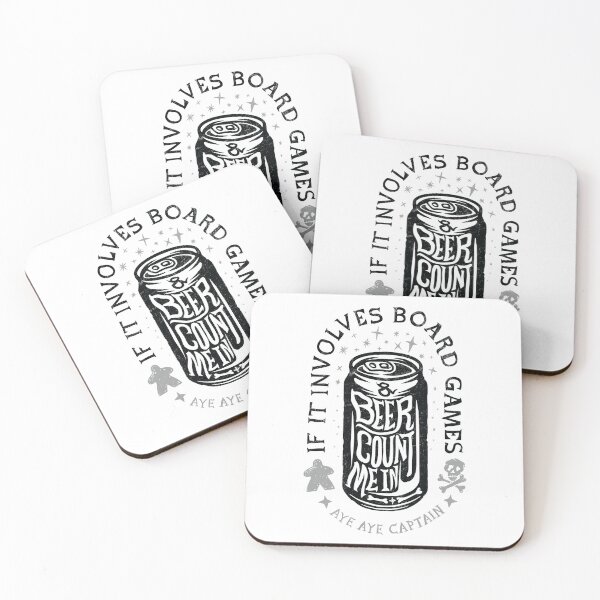 Item preview, If It Involves Board Games and Beer Count me In Captain - Funny Board Game Design designed and sold by RoleplayRealm.