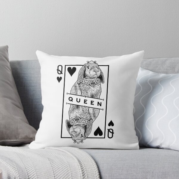 Item preview, French Lop Bunny Rabbit Queen Of Hearts Funny Pet Pop Art designed and sold by GrandeDuc.