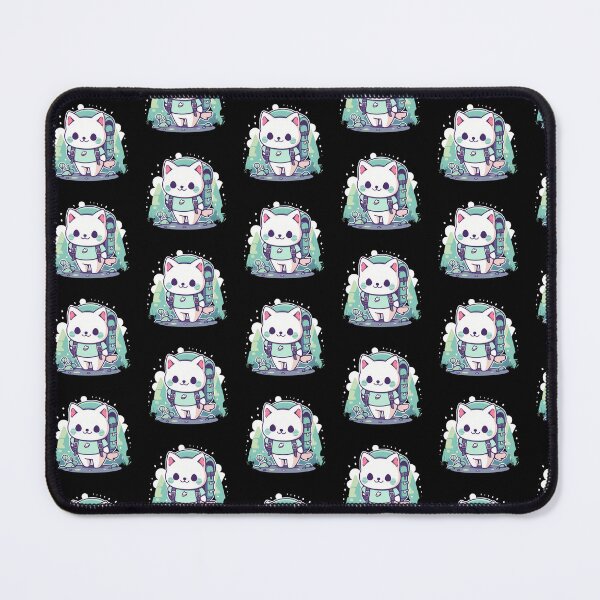 Item preview, "Trailblazing Whiskers - Enthusiastic Cat Hiking Sticker for Outdoor Enthusiasts" designed and sold by Cute Critters Stickers.