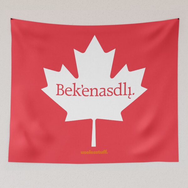 Item preview, 16219-03-CNW – Sorry Maple Leaf – Dëne Sųłıné (White) designed and sold by Uselesstuff.