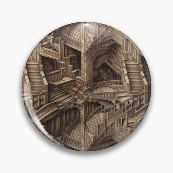 Item preview, Infinite Staircase Detailed Pattern designed and sold by Leo Rolph.