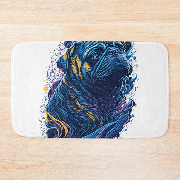 Item preview, pug galaxy moon creative vector decal designed and sold by mrrenken.