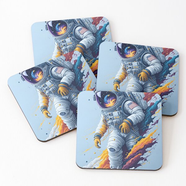 Item preview, astronaut art creative galaxy star wars splatter paint designed and sold by mrrenken.